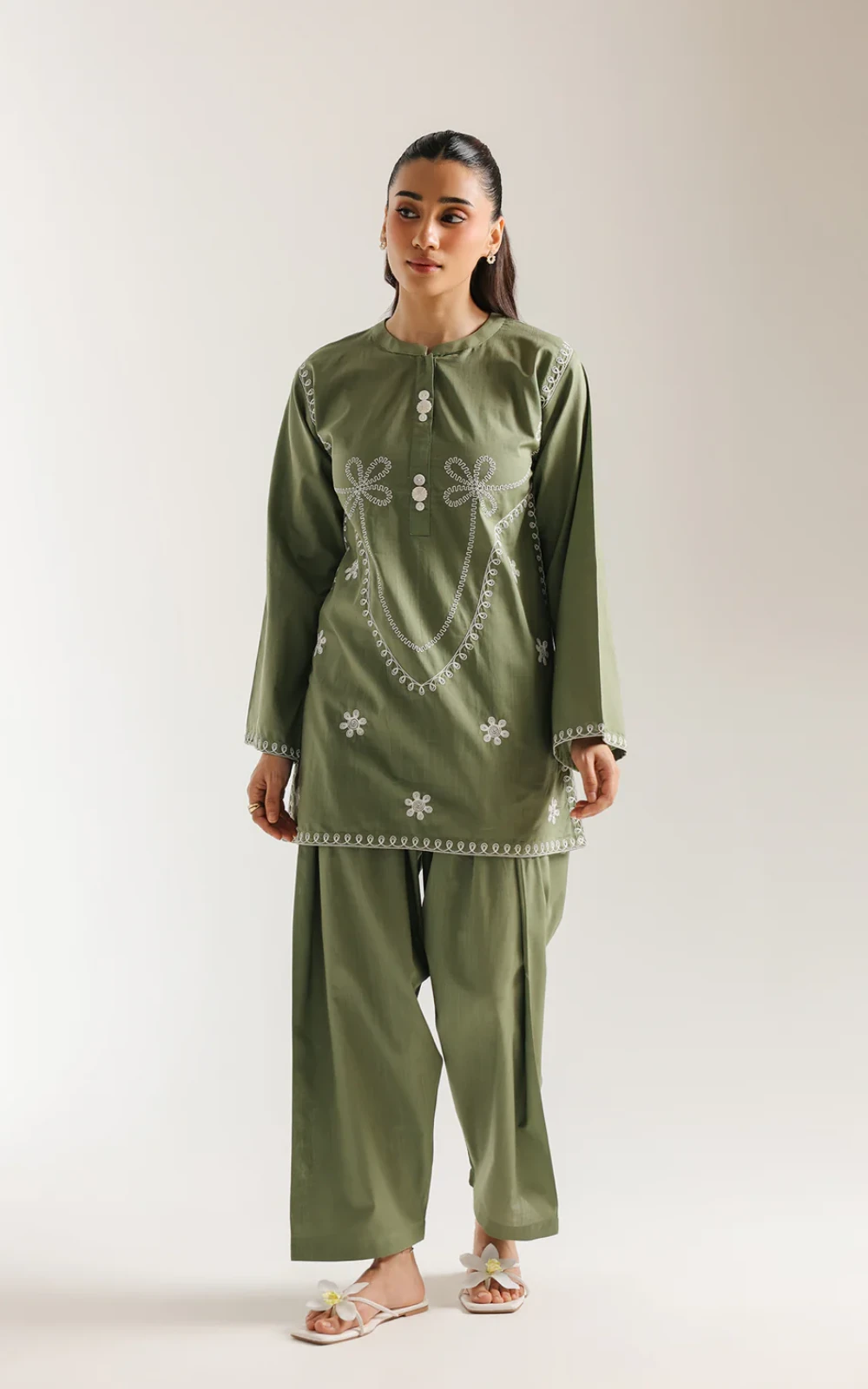 Embroidered Suit 2 Piece