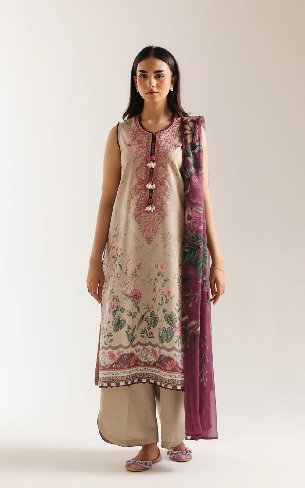 Embroidered Printed Lawn Suit