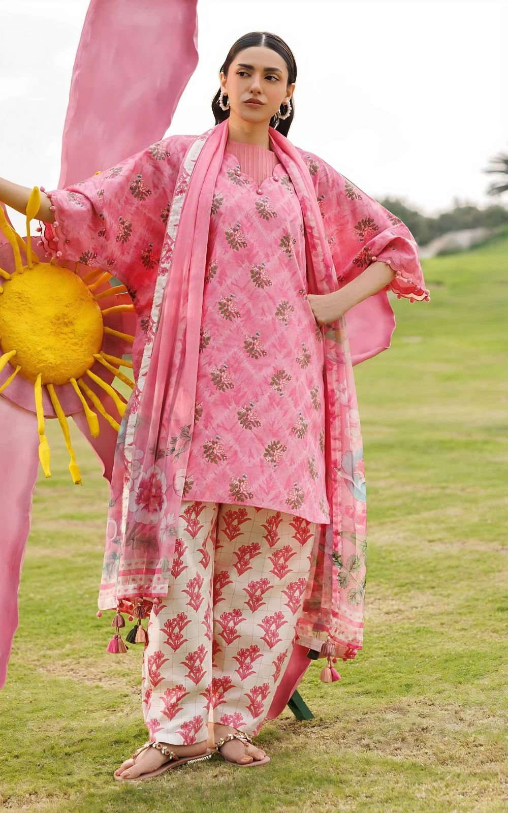 3 Piece - Digital Printed Suit