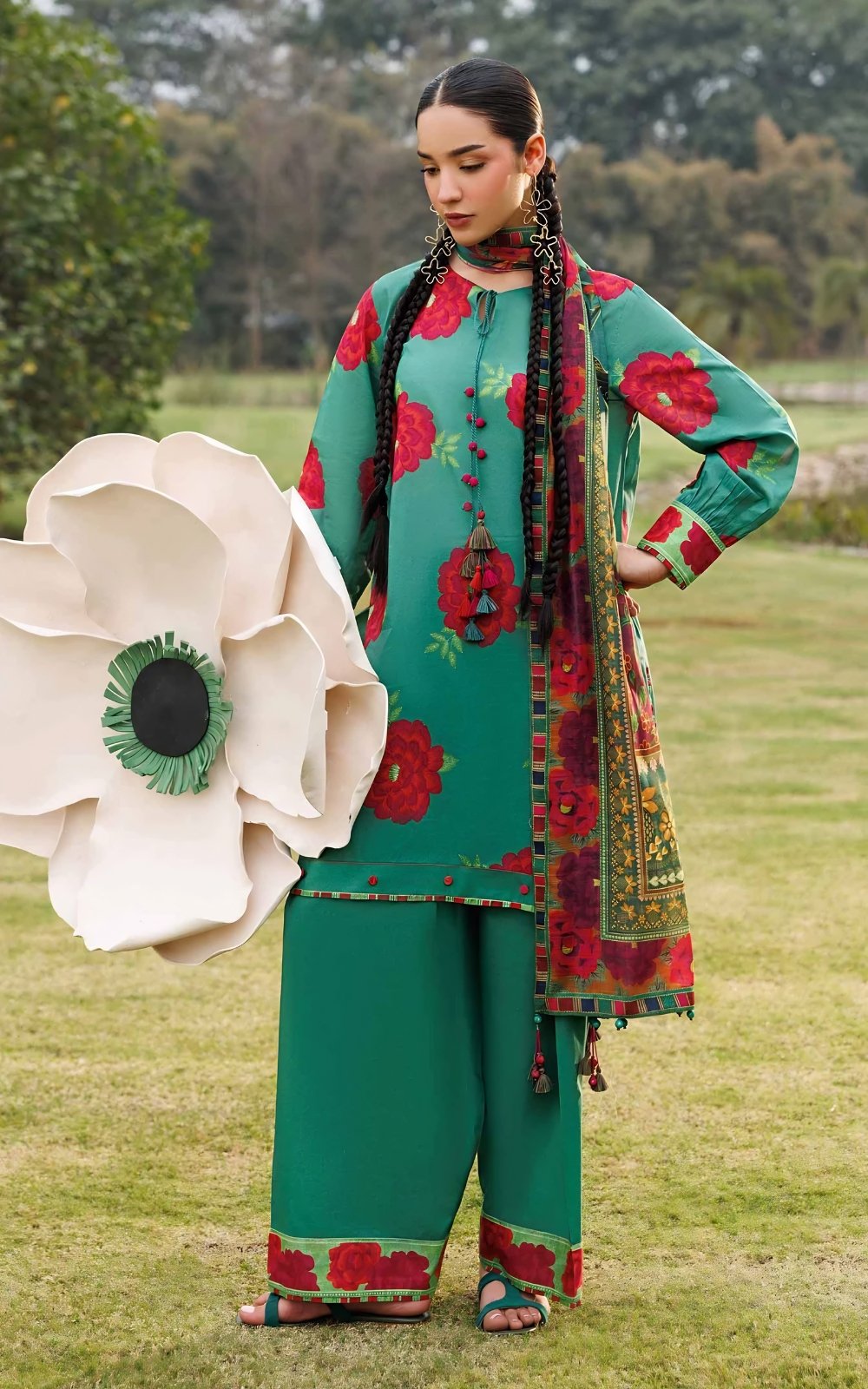 3 Piece - Digital Printed Suit