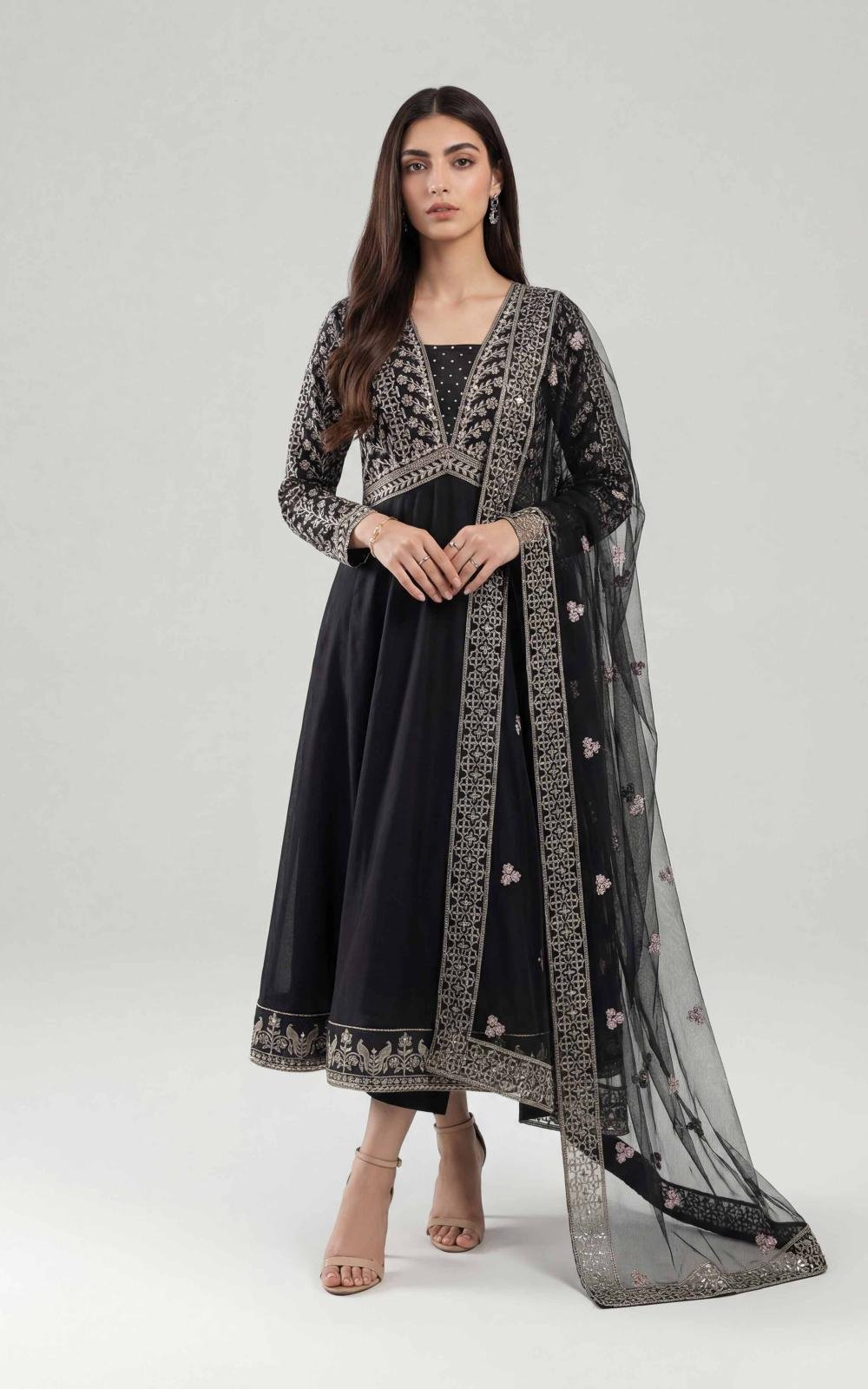 2 Piece - Embroidered Suit