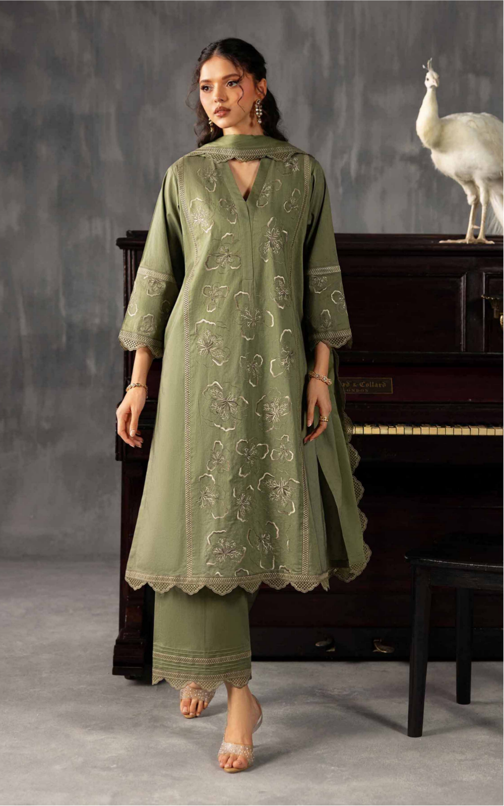 3 Piece - Embroidered Suit