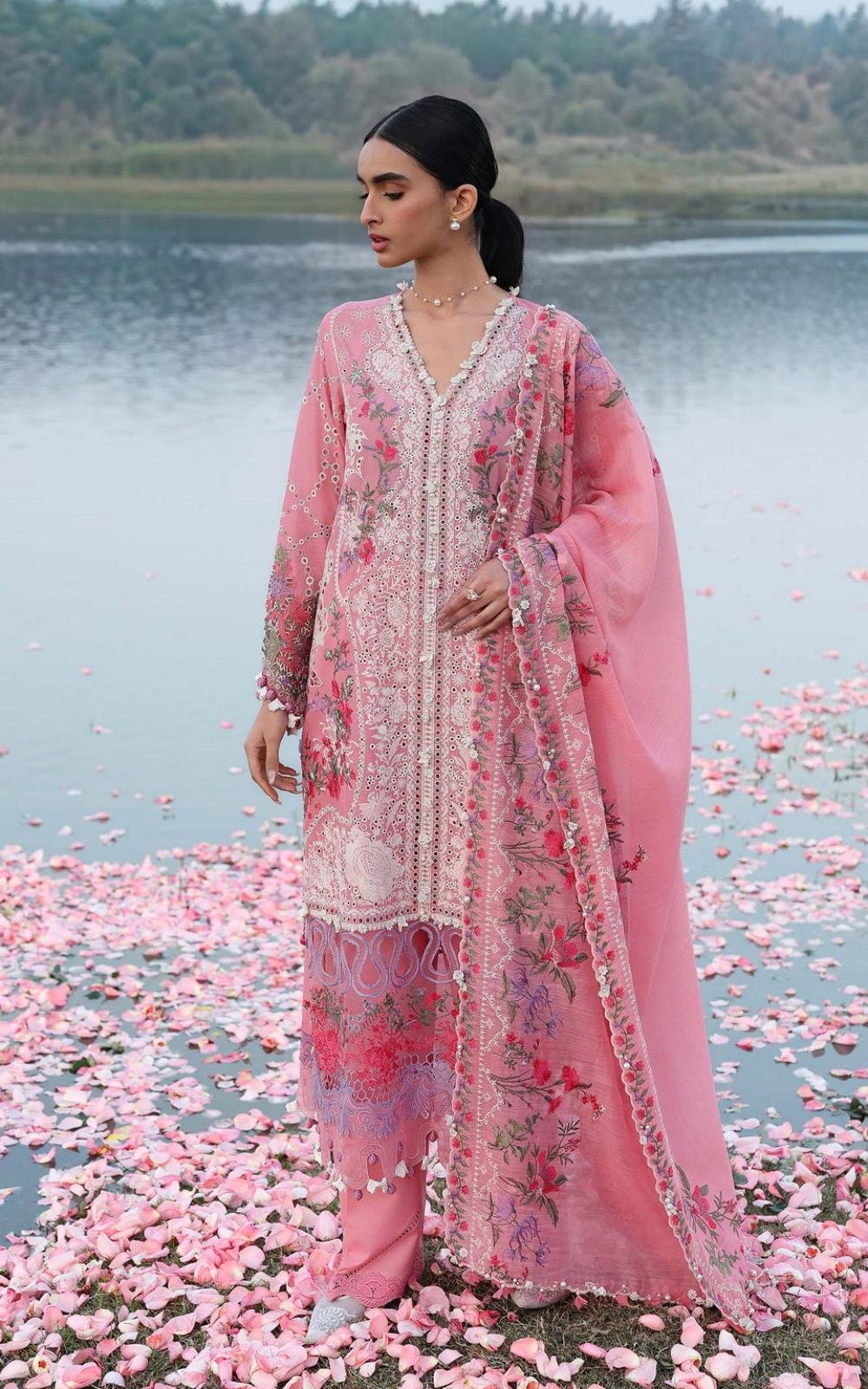 Unstitched Luxury Lawn Suit