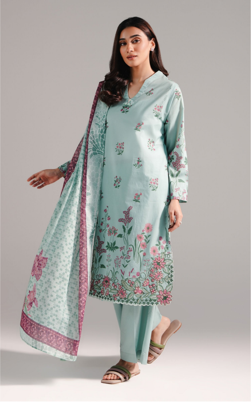 3 Piece - Printed Lawn Suit