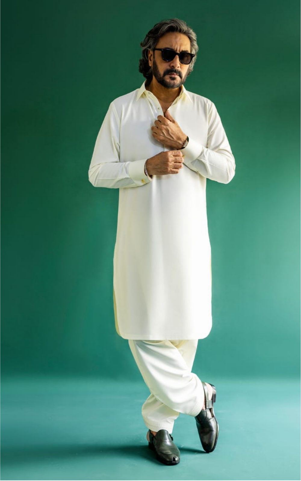 cream boski unstitched fabric