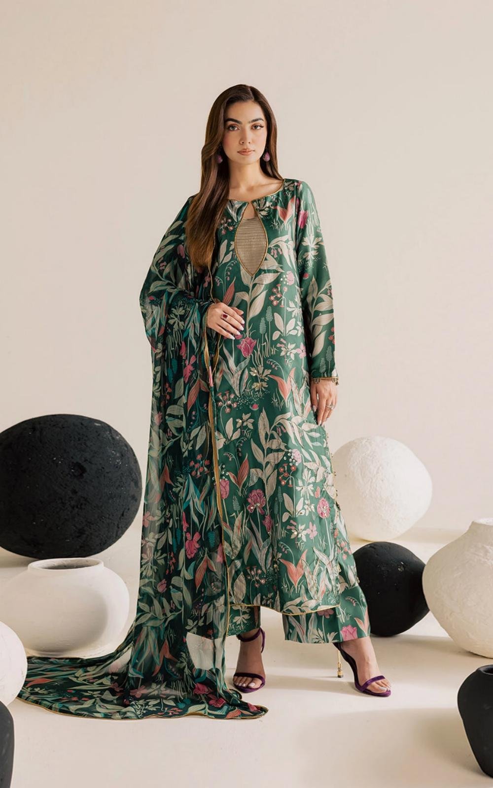 Gradient Silk & Chiffon (3-Piece)
