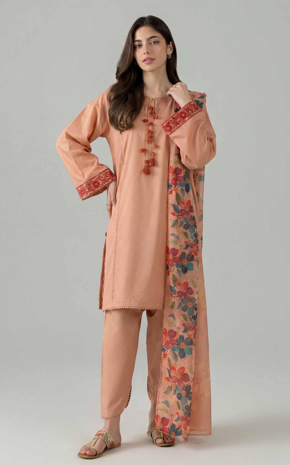 3 Piece - Embroidered Suit
